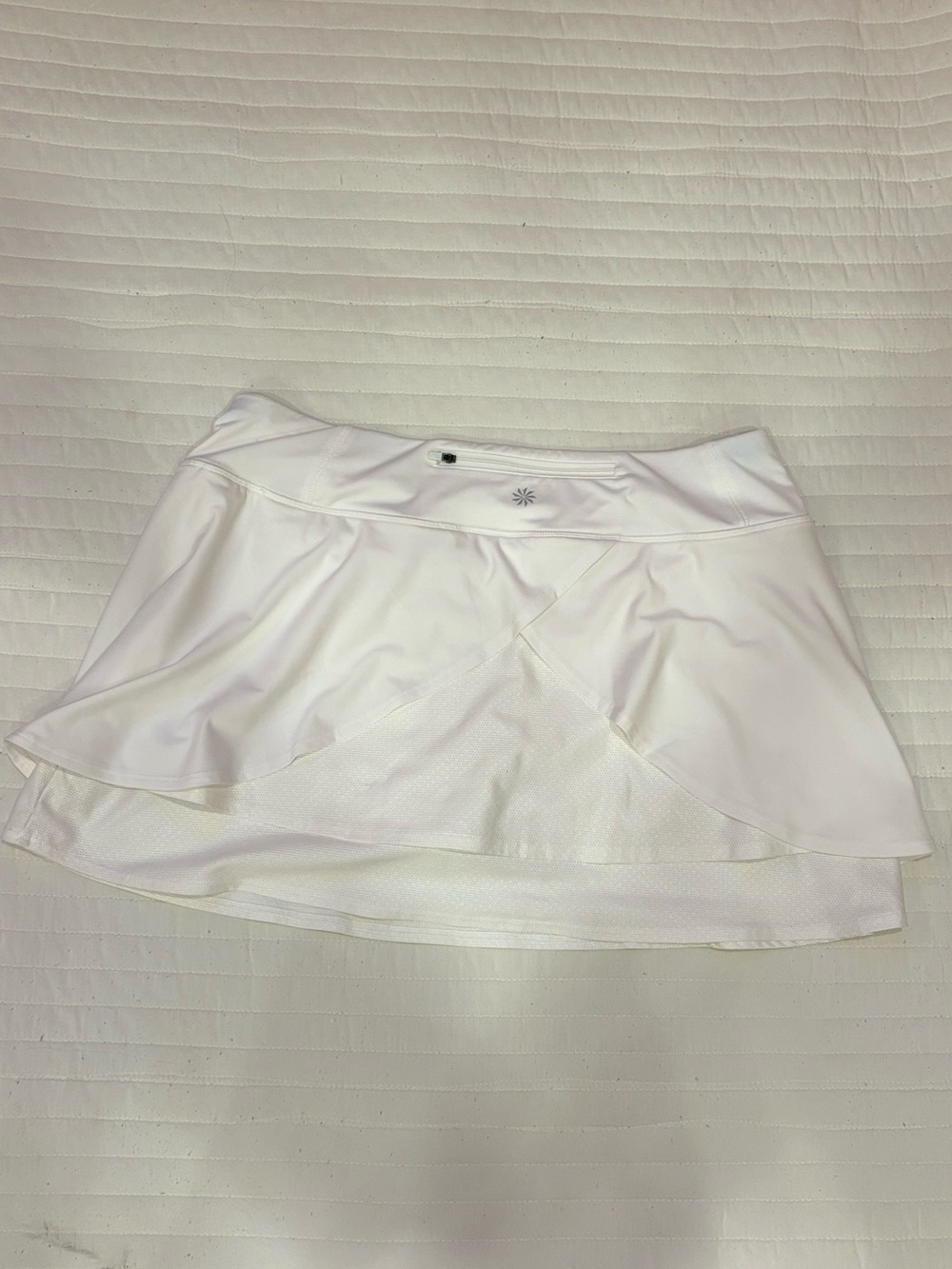 Athleta Split Time White Tennis Skort Activewear Sporty Skirt Women's XL - Picture 2 of 11